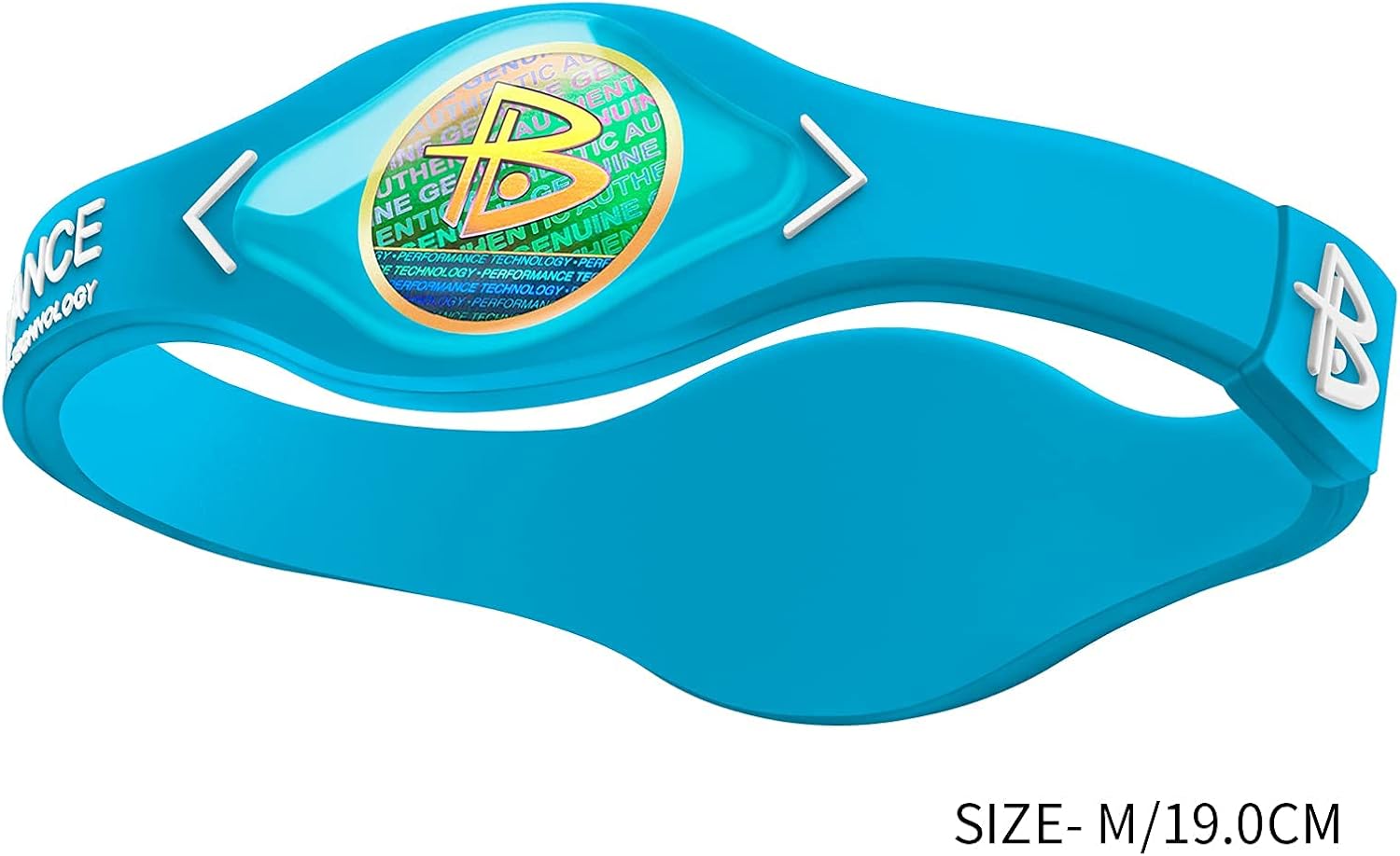 the Original Genuine Performance Wristband, Silicone Rubber Wristbands Bracelets Sports Bracelet Wristband for Men Women, Power 3 Pack Bangles, Safe Waterproof Lightweight Durable, Size of M+M+L（M 19.0CM/L 20.5CM)