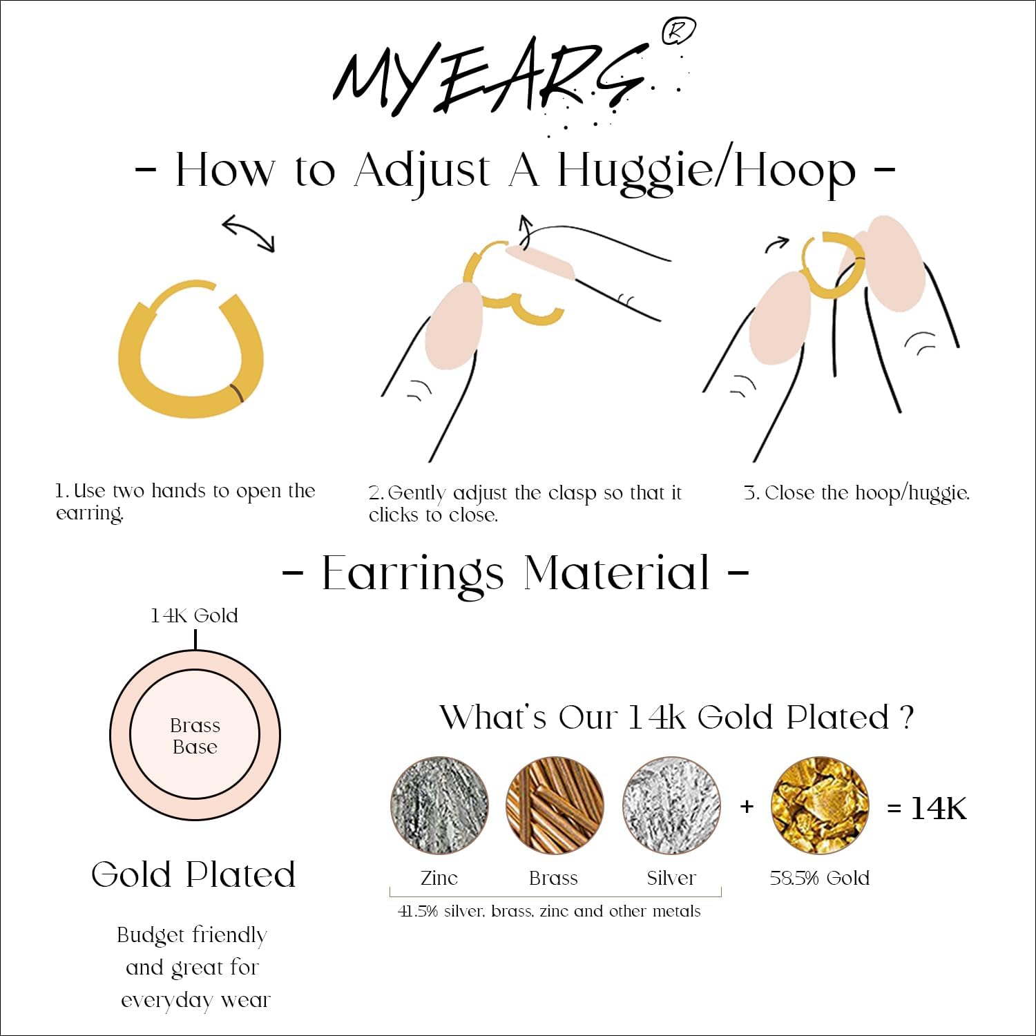 Women Chain Earrings Gold Huggie Hoop Dangle Drop 14K Gold Filled Small Boho Beach Simple Delicate Handmade Hypoallergenic Jewelry Gift
