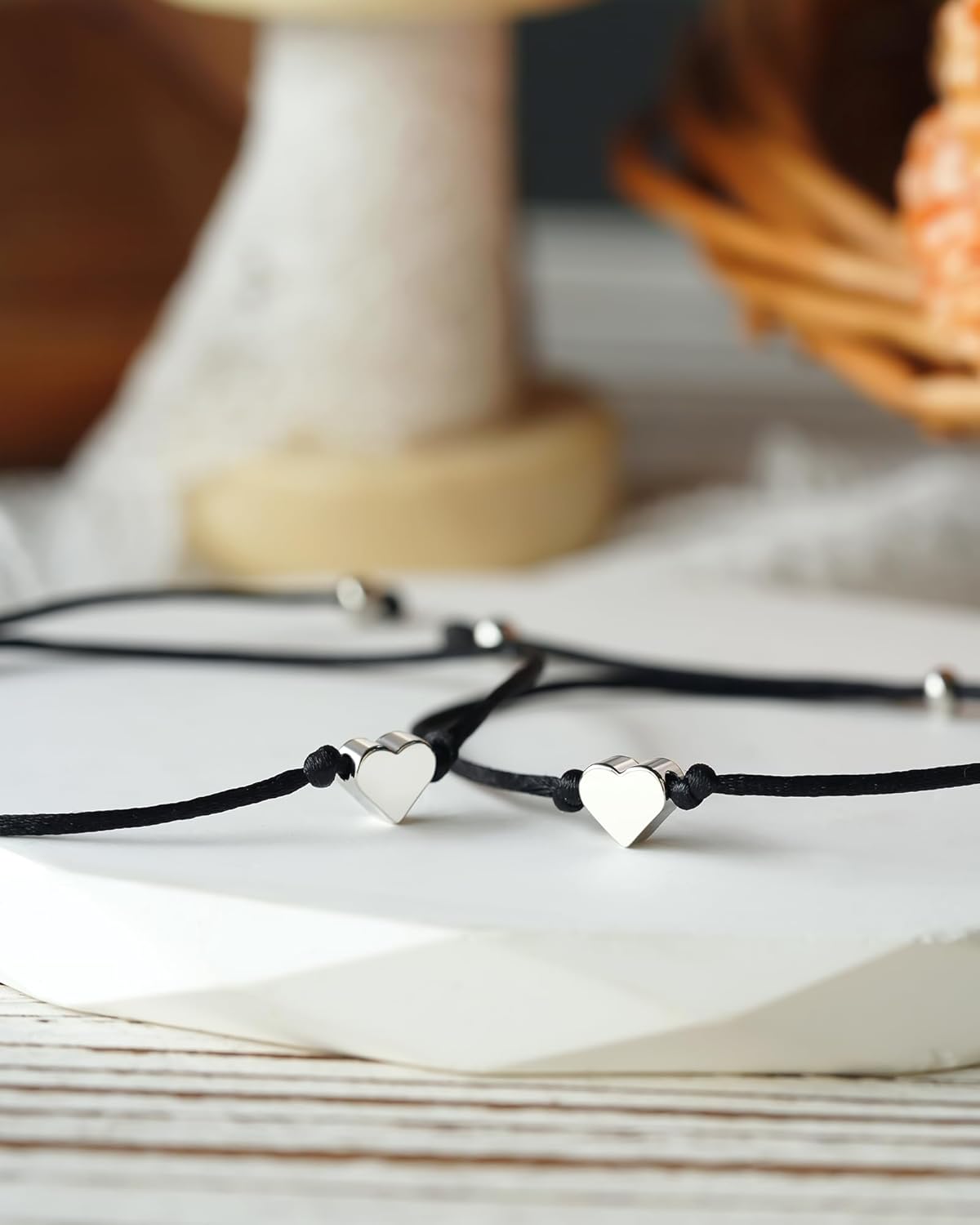 Mothers Day Jewelry Gifts for Mom Daughter, Mother Daughter Bracelets Mommy and Me Heart Matching Wish Bracelets