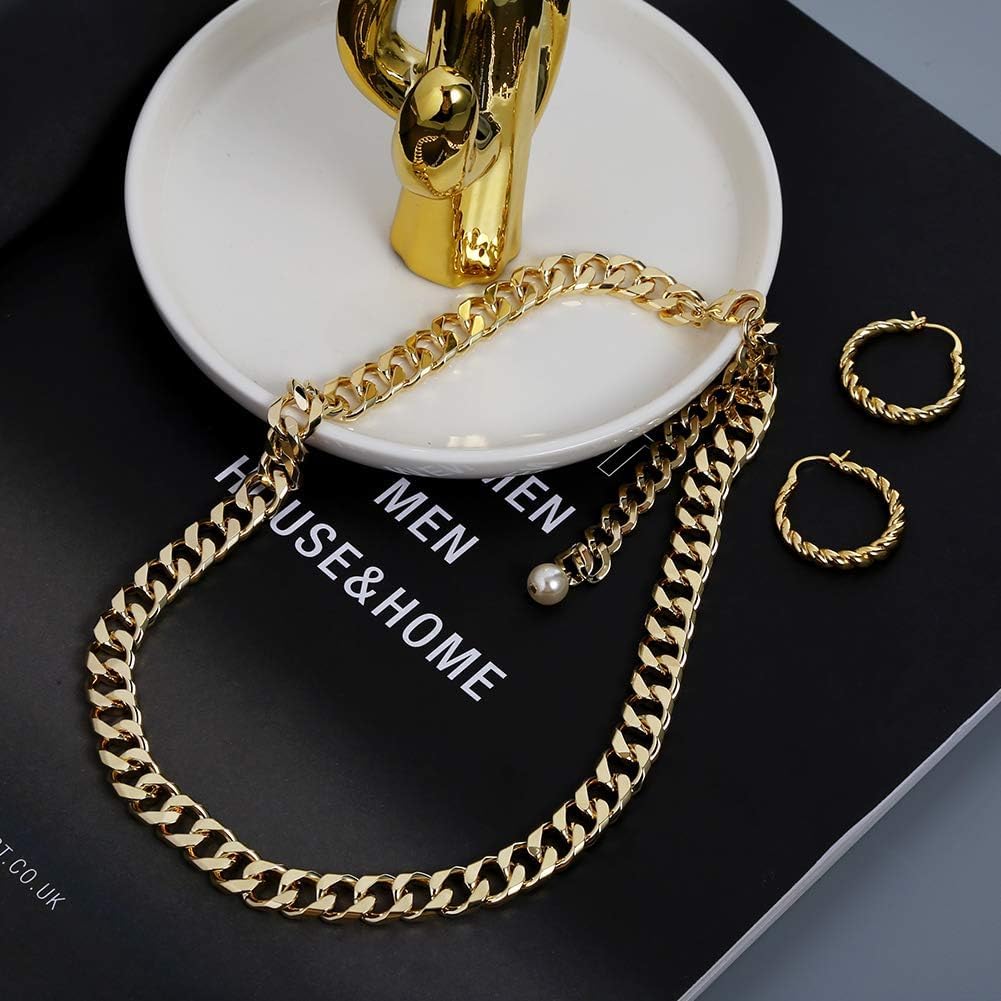 Gold Chain Necklace for Women Snake Chain Herringbone Necklace Gold Choker Necklaces Fashion Necklaces Gift