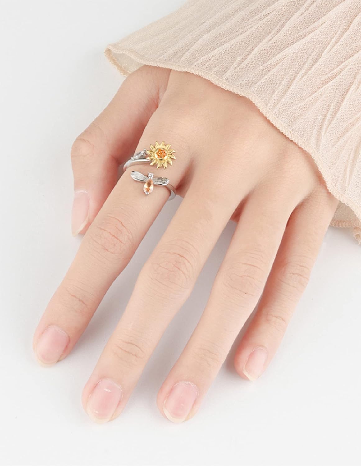 Rotatable Anxiety & Fidget Spinner Ring