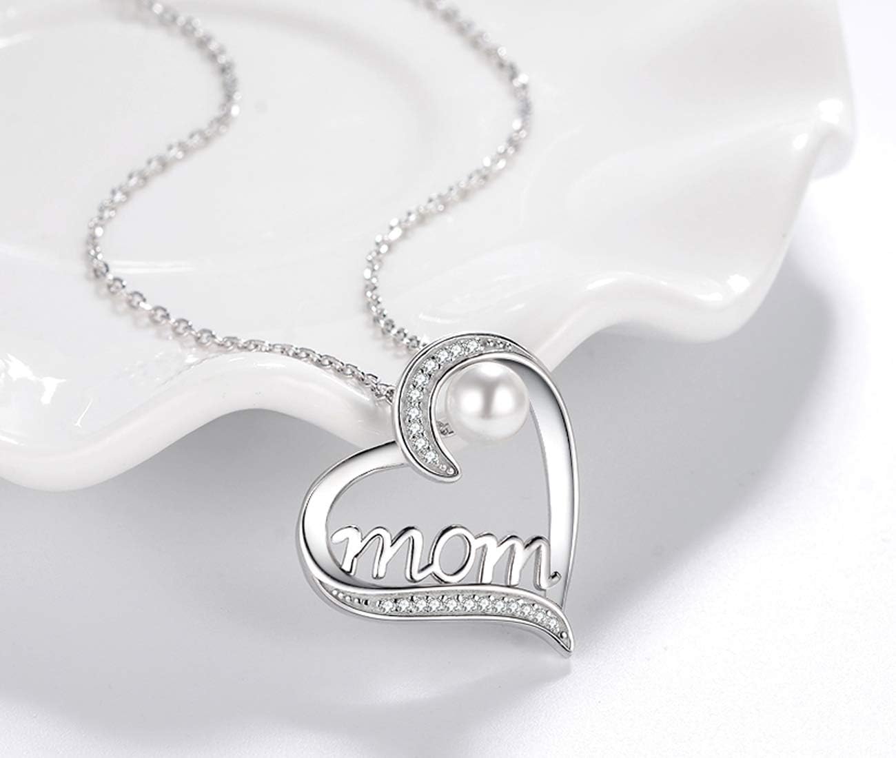 Birthday Gifts for Women 925 Sterling Silver Mom Necklace for Mom Wife August Birthstones Necklace Peridot Blue Sapphire and More Stones Jewelry for Her