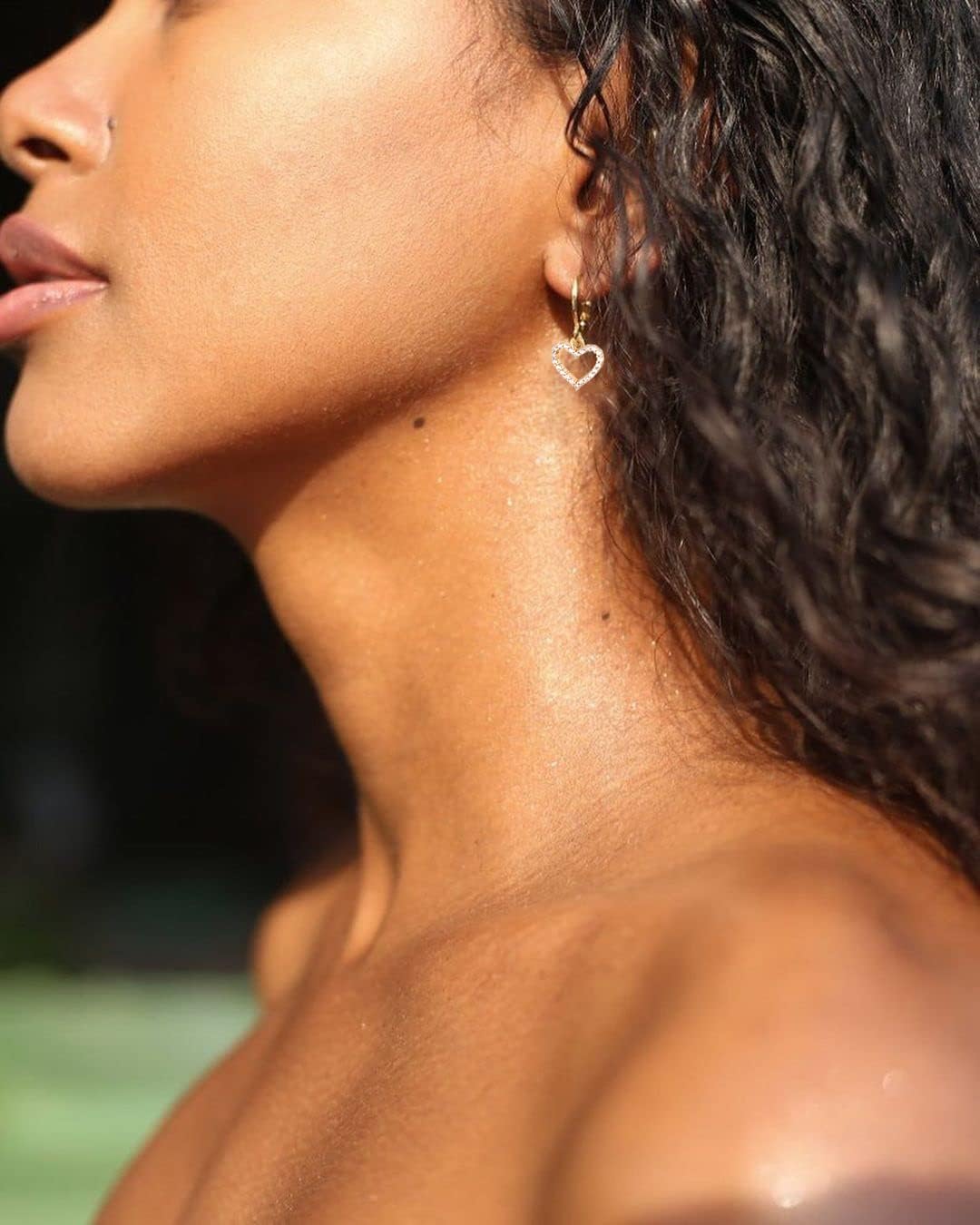 Gold Mini Dangle Huggie Earrings for Women, Dainty 14K Gold Plated Cubic Zirconia Small Hoop Earrings with Charm Drop, Jewelry Gift for Women Ladies