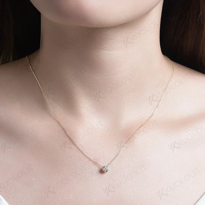 Lab Grown Diamonds Necklaces Solid 18K 14K 10K Pendant for Women D VS Diamond Jewelry for Engagement with Certificate