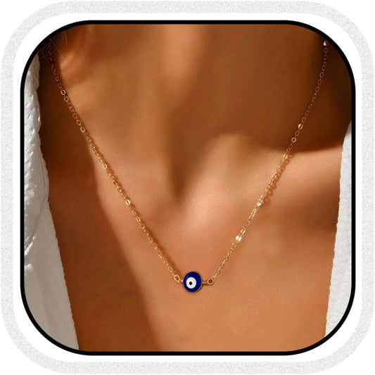 Evil Eye Pendant Necklace Chain Necklaces Fashion Jewelry Gift for Women and Girls