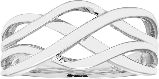 Bold Metal Statement Band Rings in .925 Sterling Silver - Choice of Style & Metal