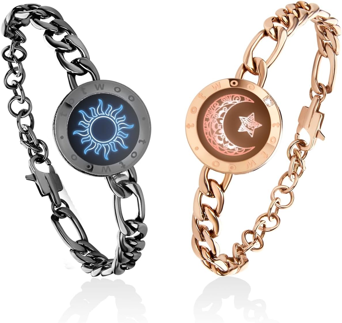 TOTWOO Sun & Moon Smart Touch Couple Bracelets