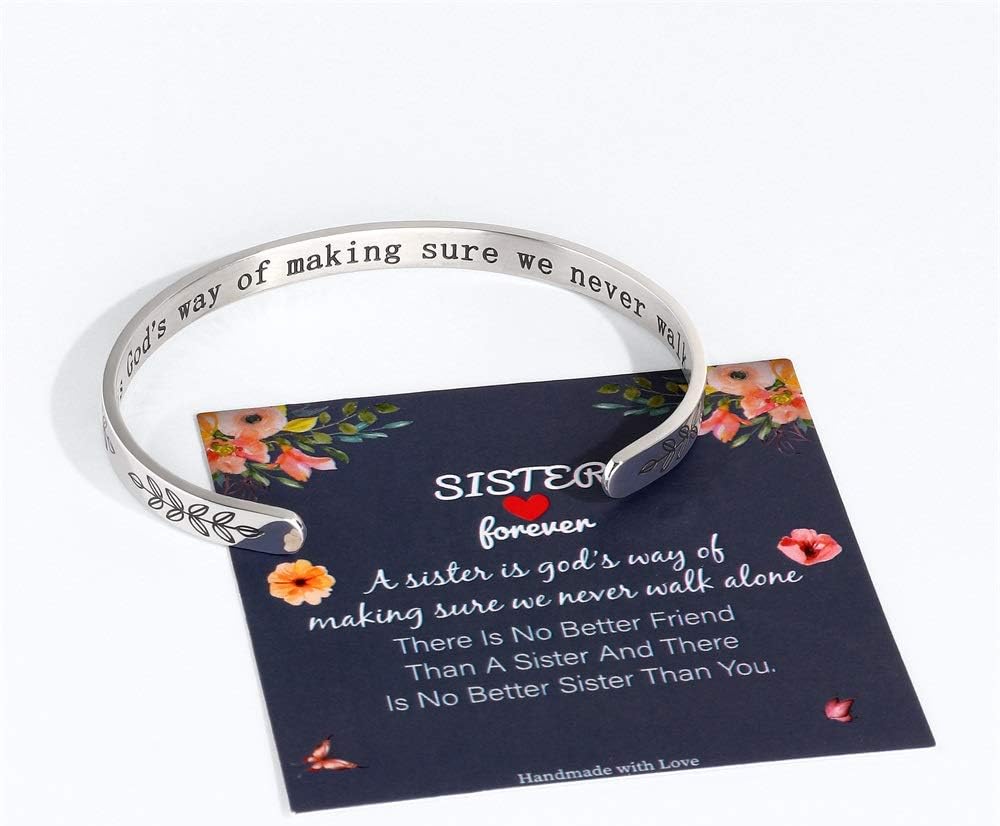 Bracelets for Women Girls, Mantra Bracelet Funny Inspirational Jewelry Gifts for Best Friend, Mom, Daughter, Son, Sister, Niece Birthday Mothers Day Present Come Gift Box