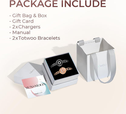 TOTWOO Sun & Moon Smart Touch Couple Bracelets