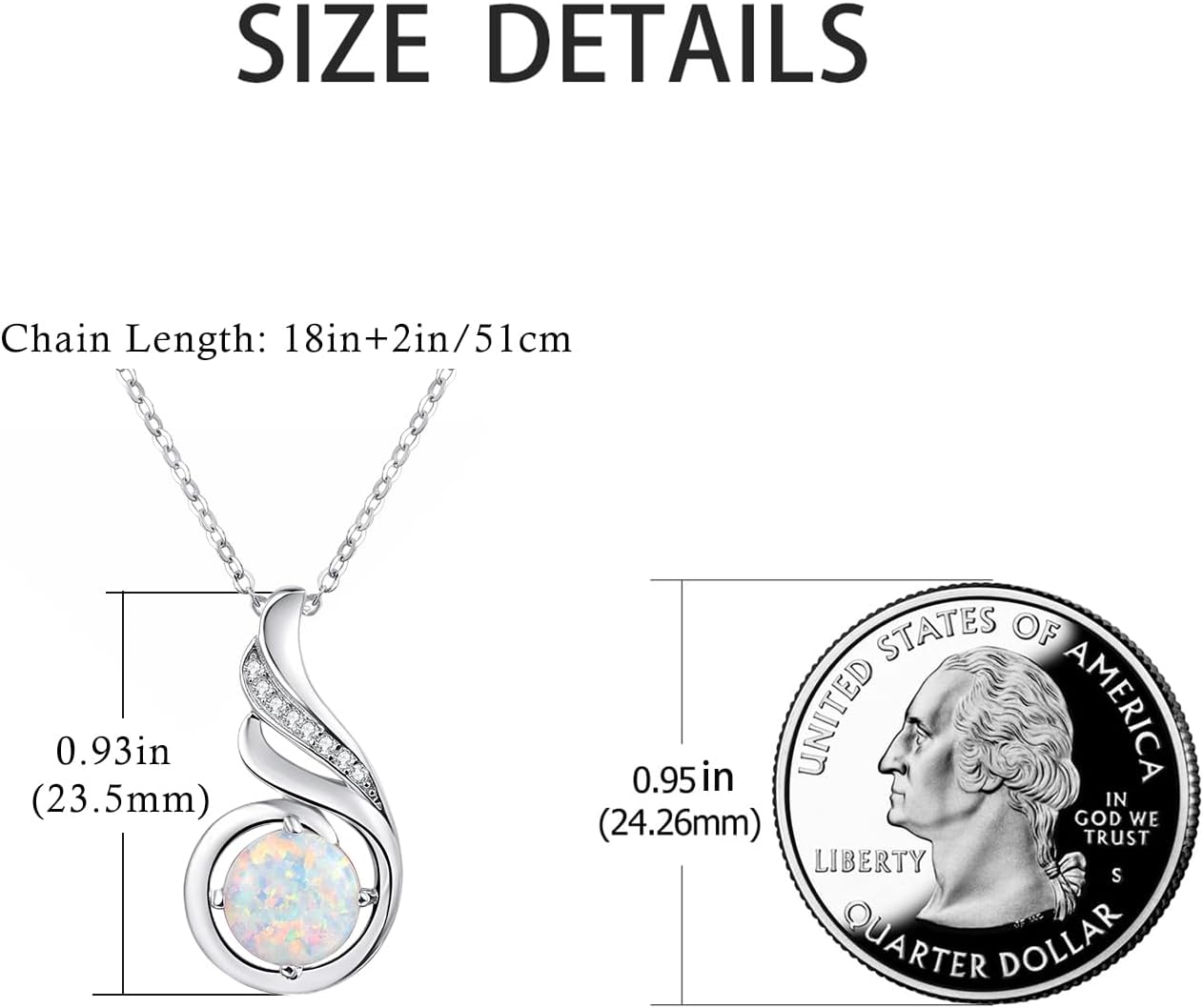 Birthstone Gemstone Necklaces for Women 925 Sterling Silver Dainty Pendant Jewelry Valentines Mothers Day Christmas Birthday Gifts for Mom Girlfriend Wife Daughter