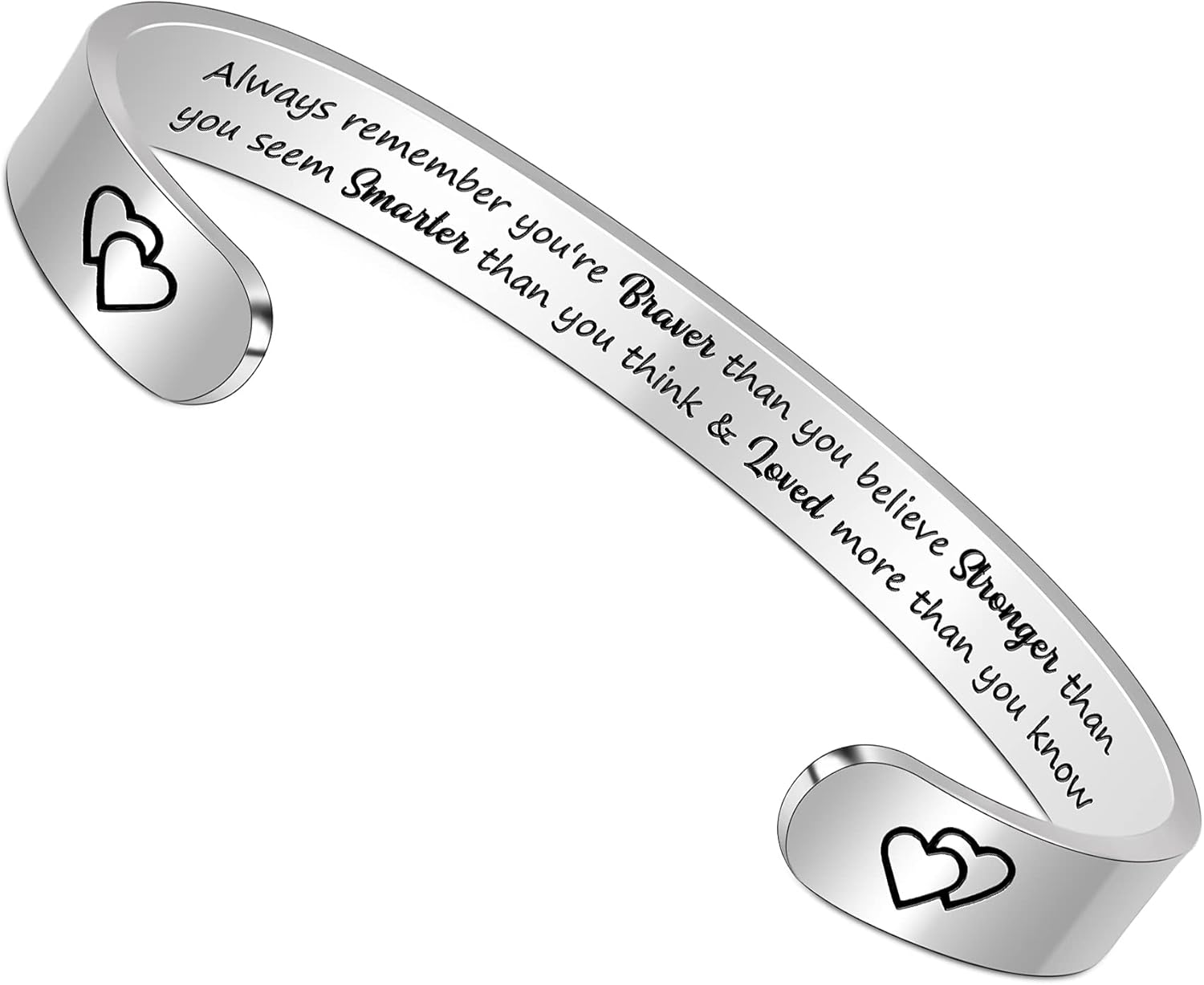 Bracelets for Women Mothers Day Bracelet Gifts from Daughter Inspirational Gifts for Women Graduation Gifts for Her Motivational Birthday Cuff Bangle Friendship Personalized Mantra Jewelry…