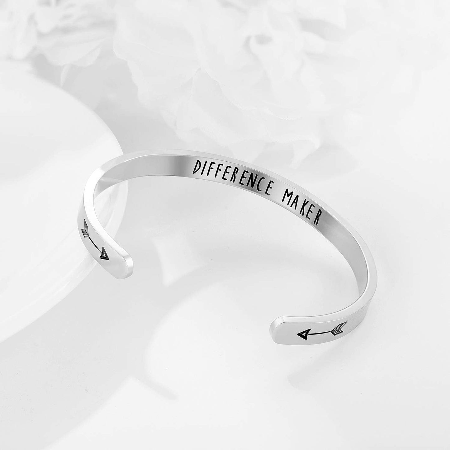 Teacher Thank You Gifts for Women - Bracelet Cuff Bangle for Christmas, Graduation, Appreciation, Back to School, End of Year, Retirement - from Students