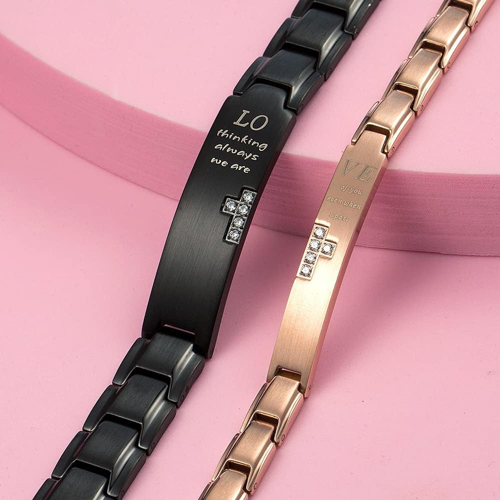 Couples Distance Bracelets Love Matching Bracelets Gift for Valentine'S Day