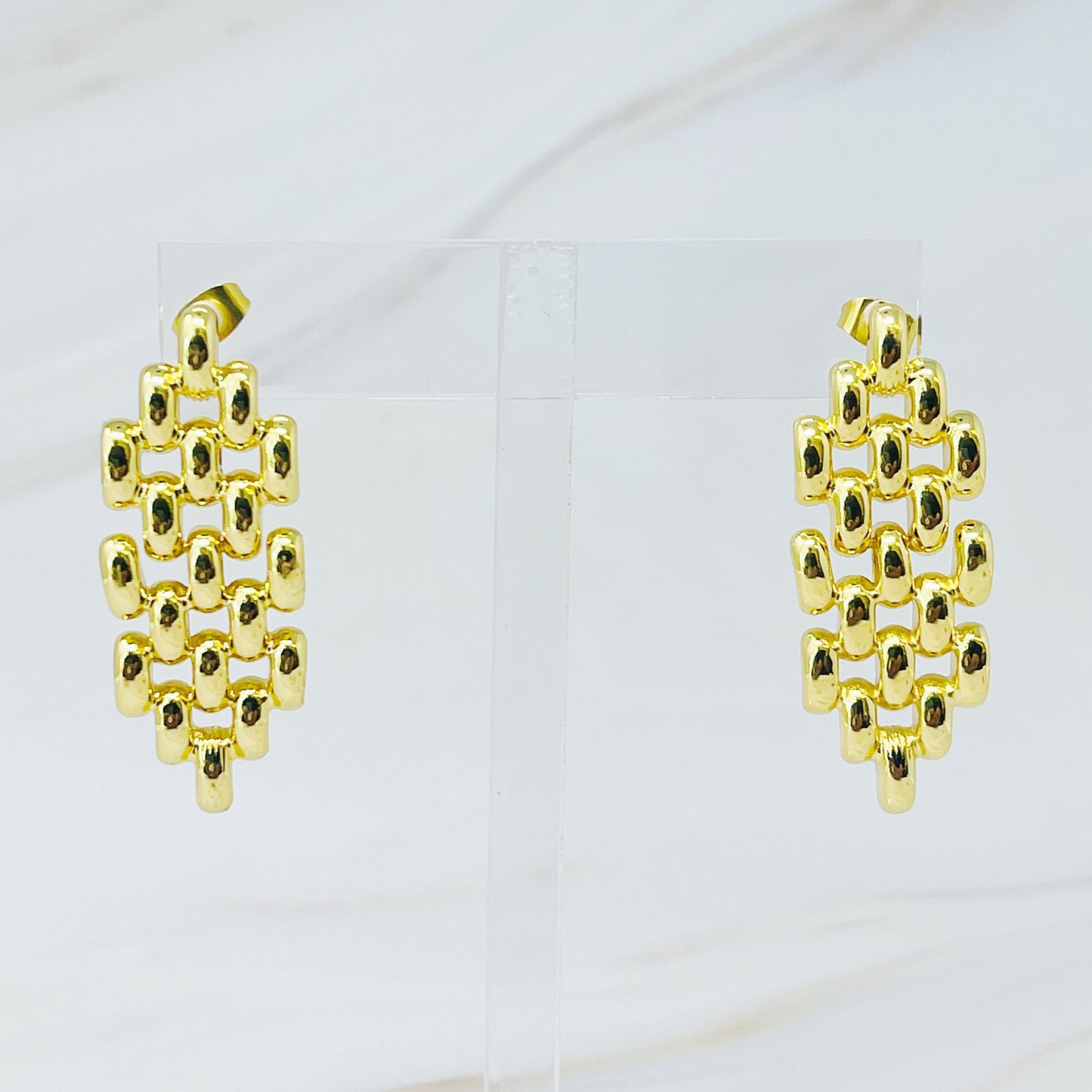 Charm of City Girl Chain Earrings