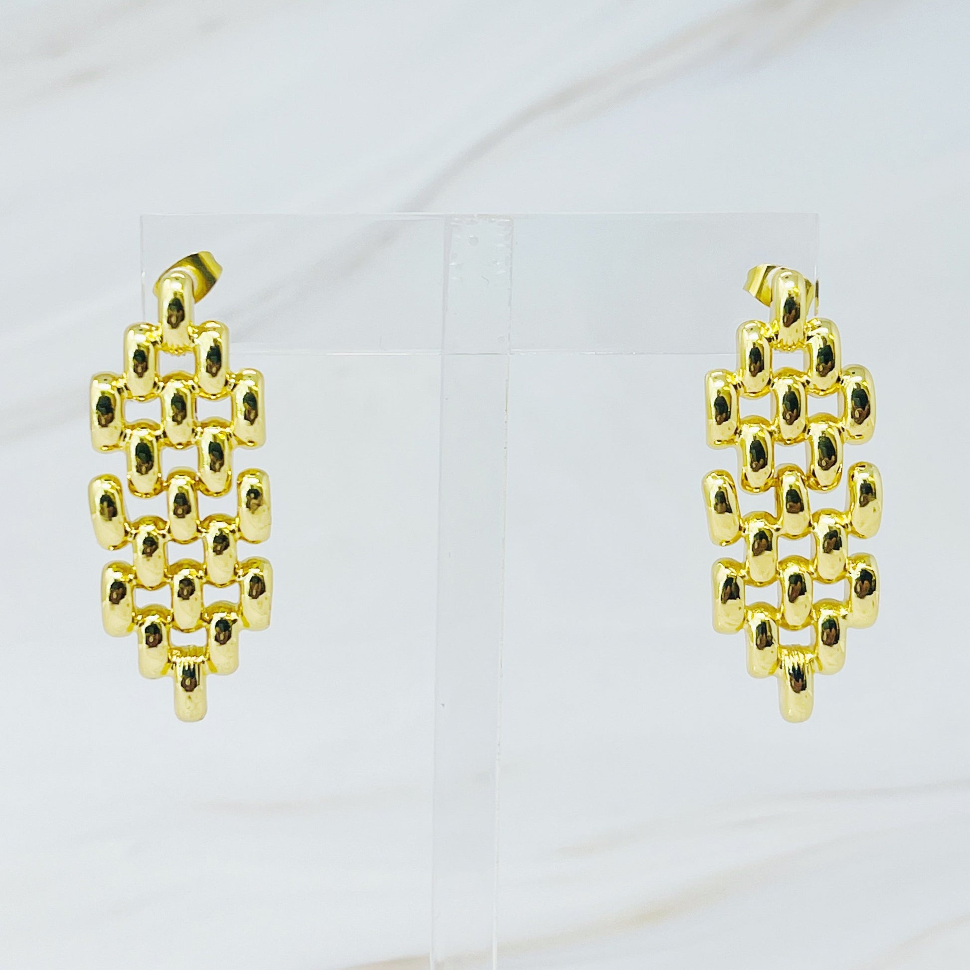 Charm of City Girl Chain Earrings
