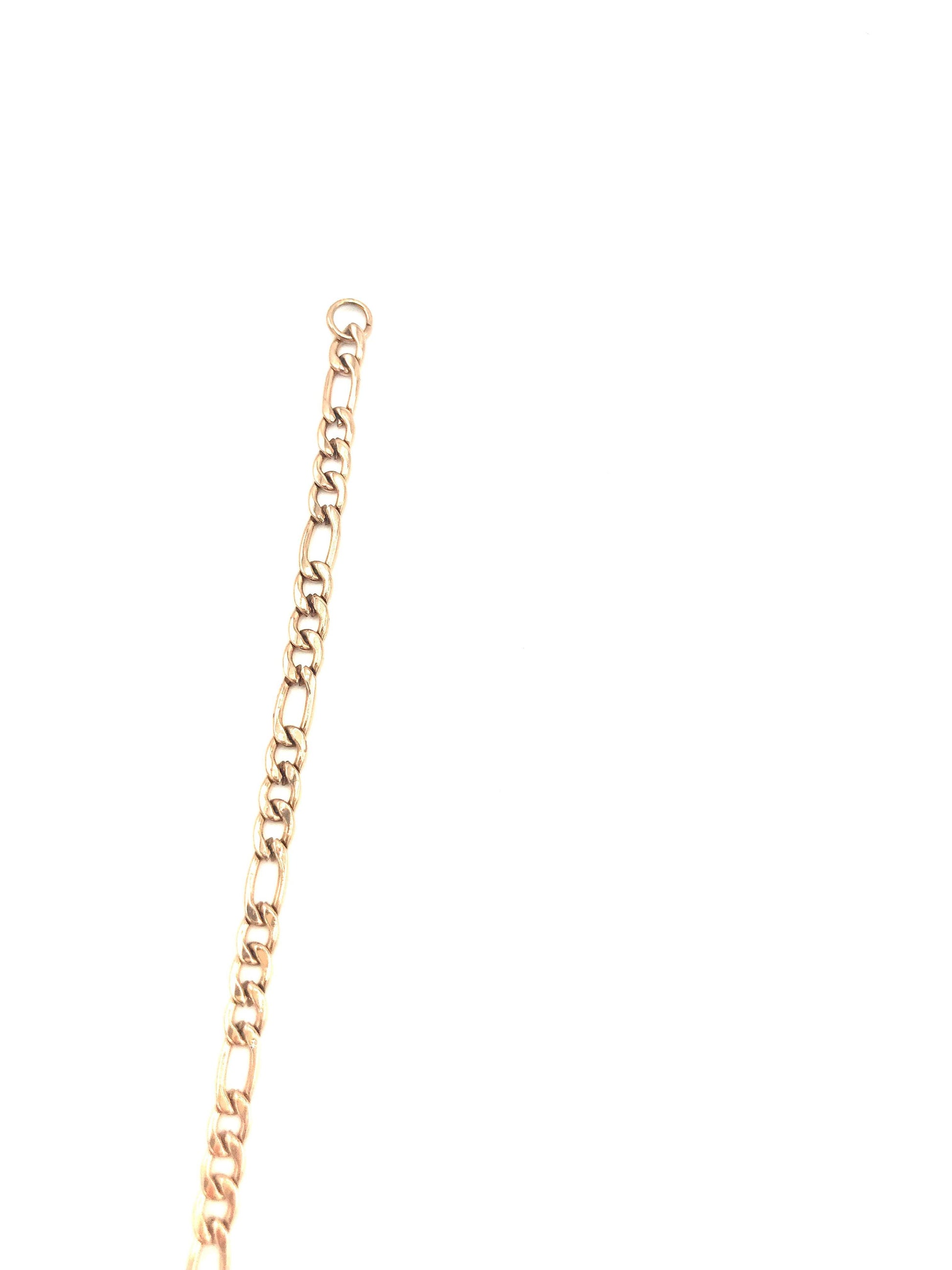 Figaro Rose Gold Chain Necklace – 3Mm Fine 14K PVD Gold Plated, 22"