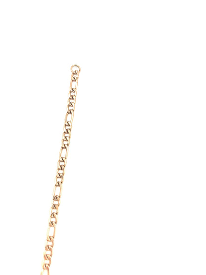 Figaro Rose Gold Chain Necklace – 3Mm Fine 14K PVD Gold Plated, 22"