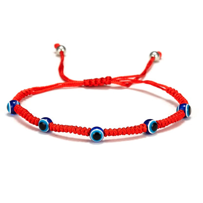 Turkish Lucky Evil Eye Bracelets Blue Evil Eye Bead Bracelet Men Women Handmade Lucky Jewelry Charm Bracelet Female Dropshipping