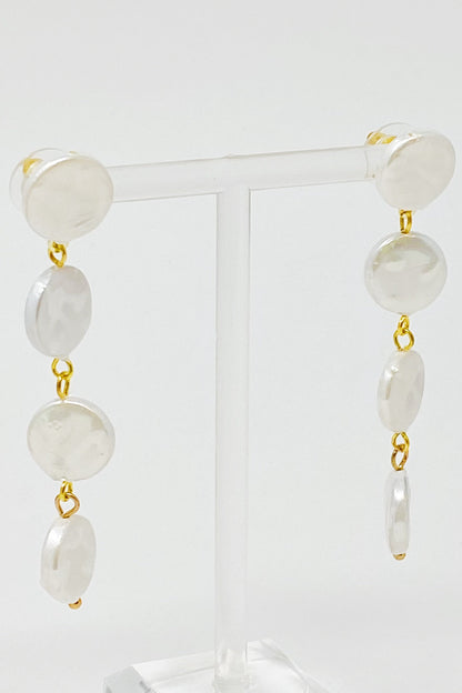 In Napoli Shell Pearl Drop Earrings