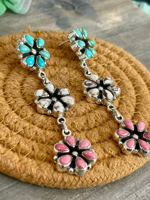 Handmade Sterling Silver, Turquoise & Multi Stone