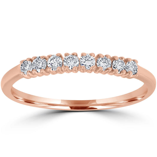 Pompeii Diamond Wedding Ring 14K Rose Gold (G-H,I1)