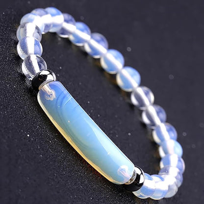 8Mm Clear Quartz Stretch Bracelet Energy Handmade Bracelet Gifts for Women