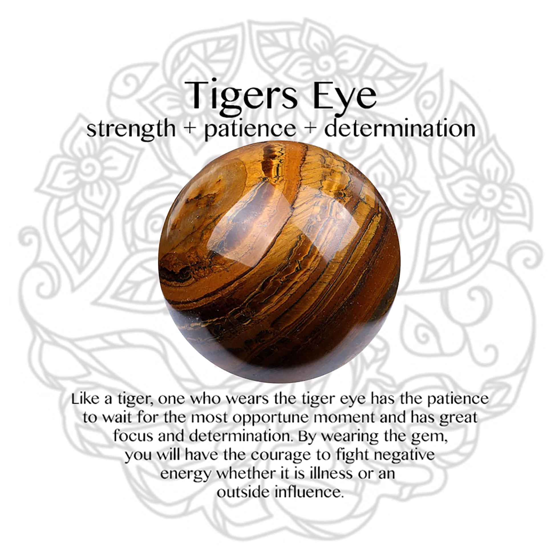 8Mm Tiger Eye Stretch Bracelet Crystal Handmade Bracelet Gifts for Women