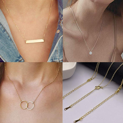 Layered Silver Necklaces for Women Trendy Dainty Layered Pendant Necklace Dainty Jewelry Gifts Stocking Stuffers