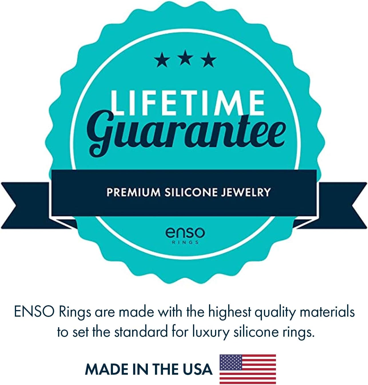 Thin Elements Silicone Ring Infused with Precious Elements – Stackable Wedding Engagement Band – 4.3Mm Wide, 1.75Mm Thick