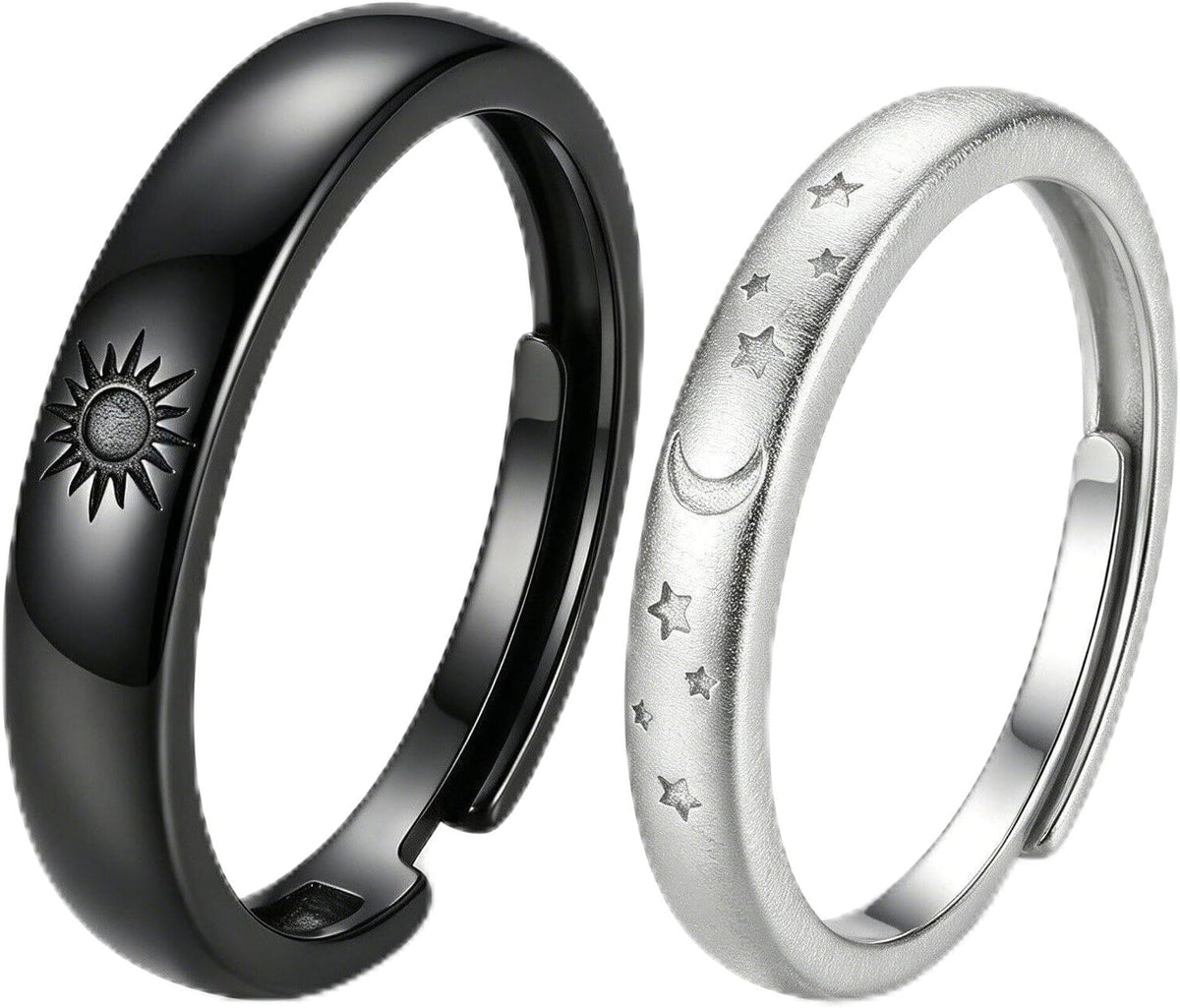 18K Gold-Plated Adjustable Sun & Moon Promise Ring