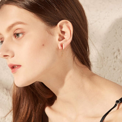 Chain Earrings for Women Dangle Earrings for Women Gold Plated Earrings for Women Sterling Silver Gold Stud Earrings for Women