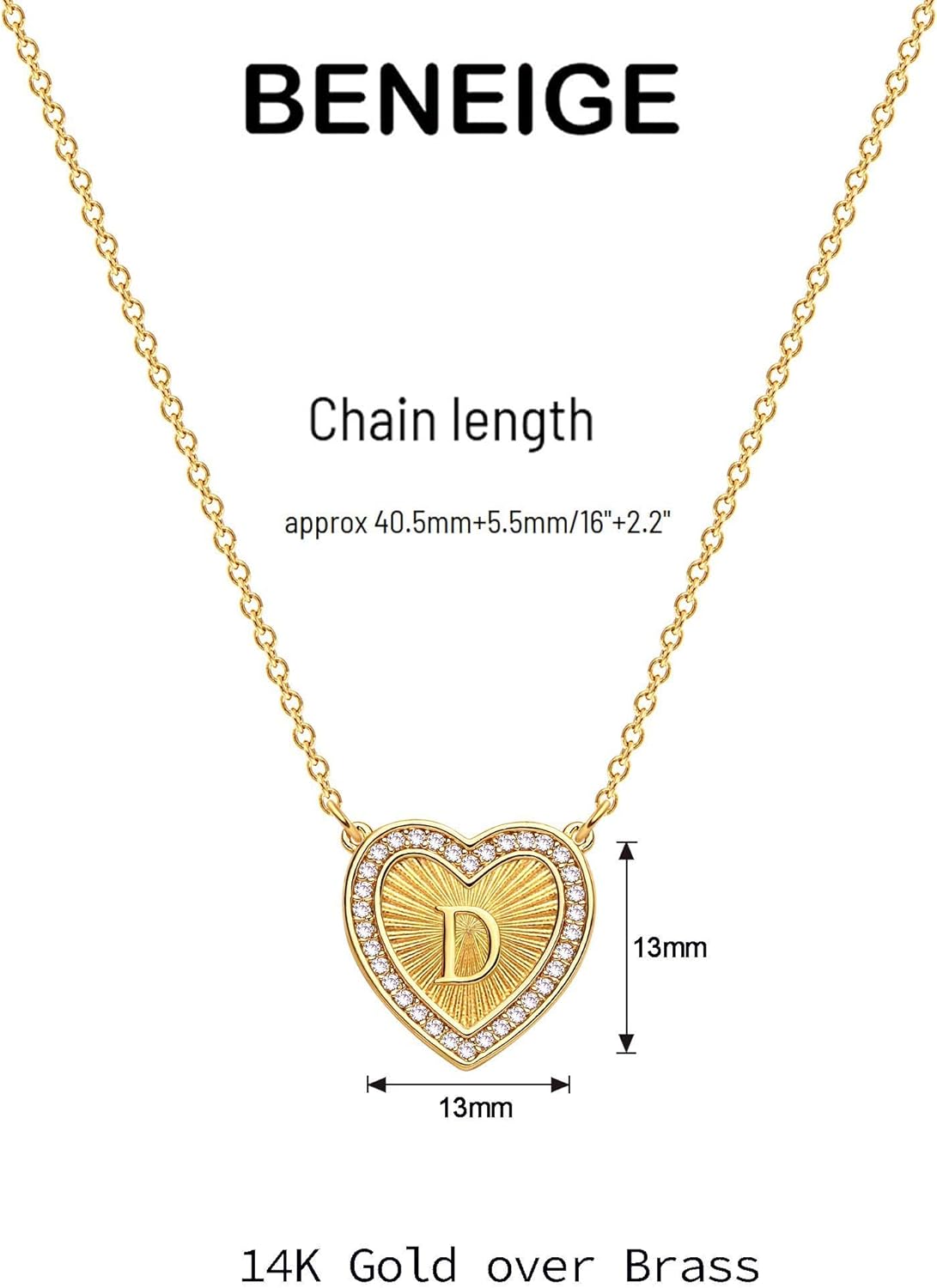 Gold Necklace for Women 14K Gold Plated Emerald Necklace Pendant with CZ Simple Adjustable Chain Choker Necklaces Jewelry for Women