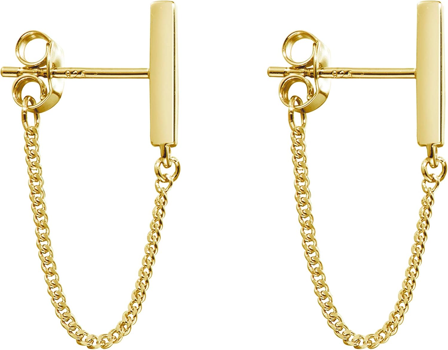 Chain Earrings for Women Dangle Earrings for Women Gold Plated Earrings for Women Sterling Silver Gold Stud Earrings for Women
