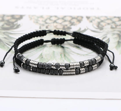 Morse Code Bracelets for Women Black/Grey Birthday Christmas Gifts to Her Funny Gift for Girls Inspirational Jewelry with Secret Message