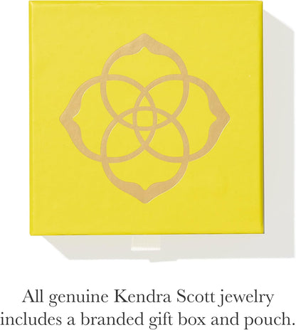 Gold Football Pendant Necklace with Orange Goldstone– Kendra Scott