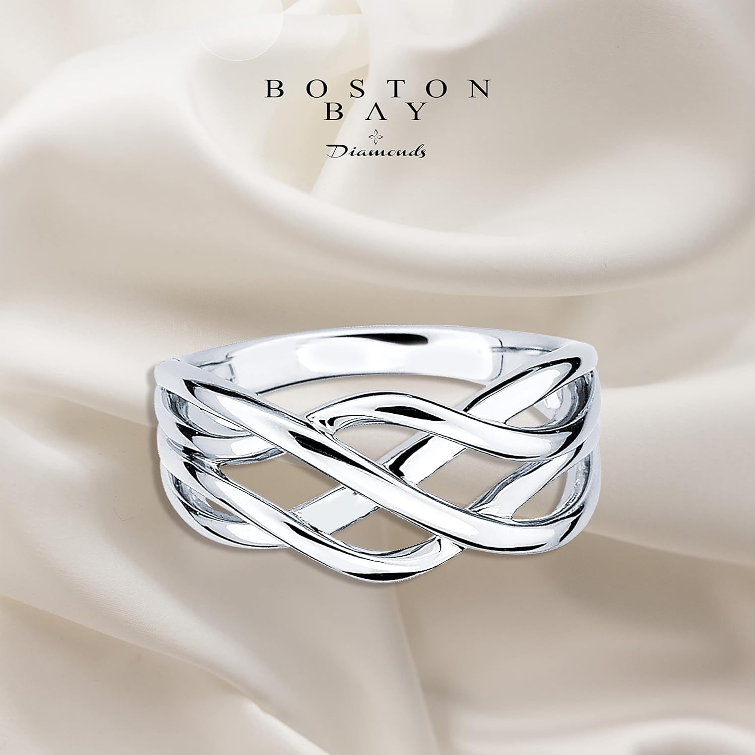 Bold Metal Statement Band Rings in .925 Sterling Silver - Choice of Style & Metal