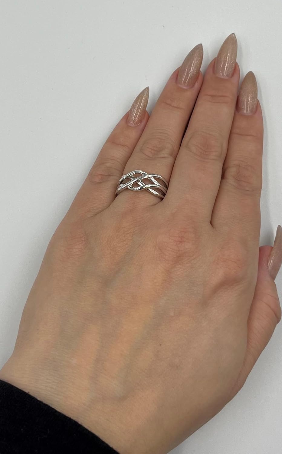 Bold Metal Statement Band Rings in .925 Sterling Silver - Choice of Style & Metal