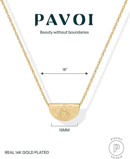 14K Gold Plated Engraved Coin Pendant Necklaces for Women | Byzantine Coin Pendants | Bohemian Necklace