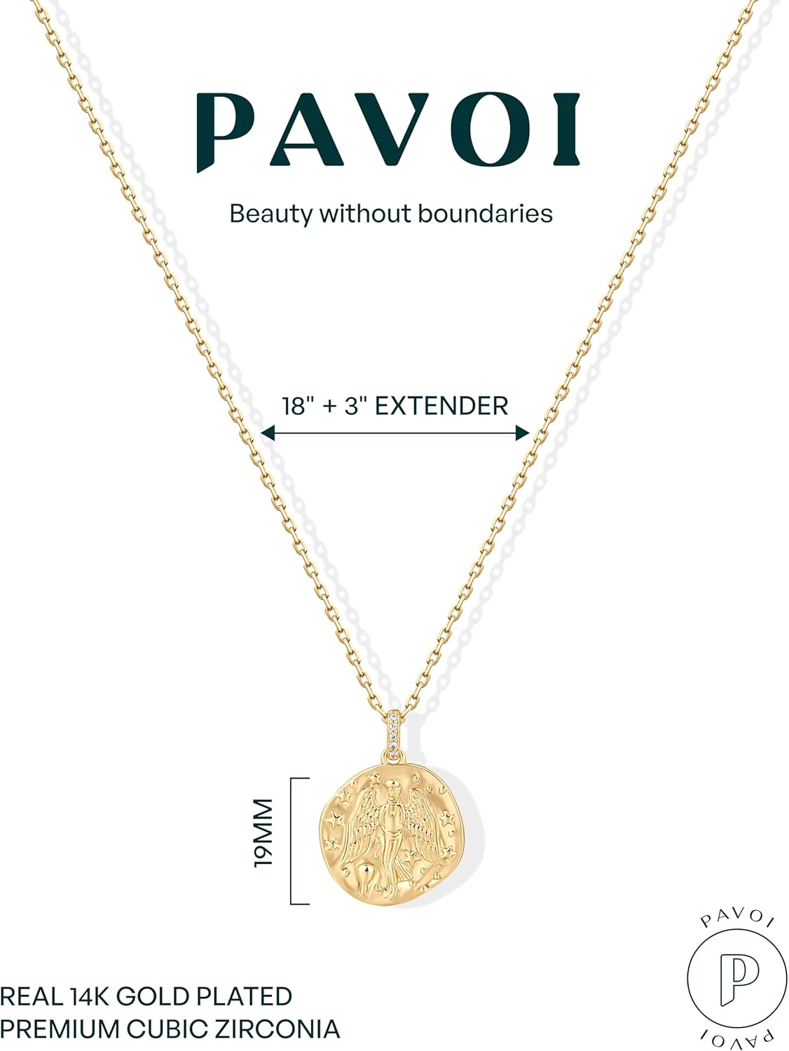 14K Gold Plated Engraved Coin Pendant Necklaces for Women | Byzantine Coin Pendants | Bohemian Necklace