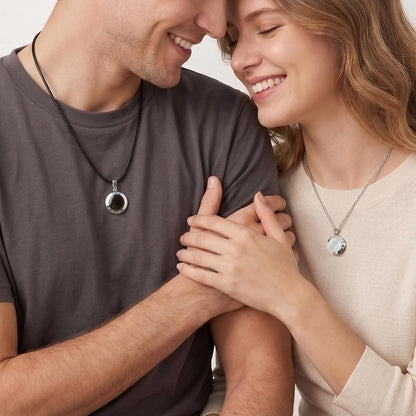 TOTWOO Silver Smart Touch Soulmate Pendant Necklace