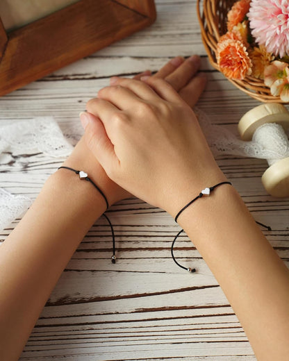 Mothers Day Jewelry Gifts for Mom Daughter, Mother Daughter Bracelets Mommy and Me Heart Matching Wish Bracelets