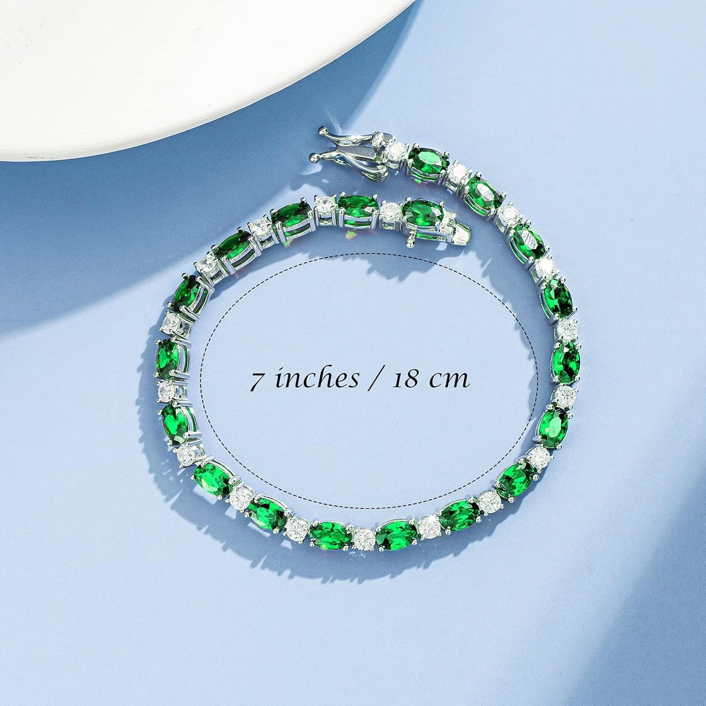 Birthstone Bracelets Sterling Silver Tennis Bracelets Charm Fine Jewelry Birthday Gifts for Women 7"