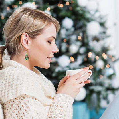 Christmas Earrings for Women Stocking Stuffers Xmas Holiday Stud Earrings Bow Tree Snowflake Bell Reindeer Dangle Earring Christmas Jewelry Gifts Outfits Accessories
