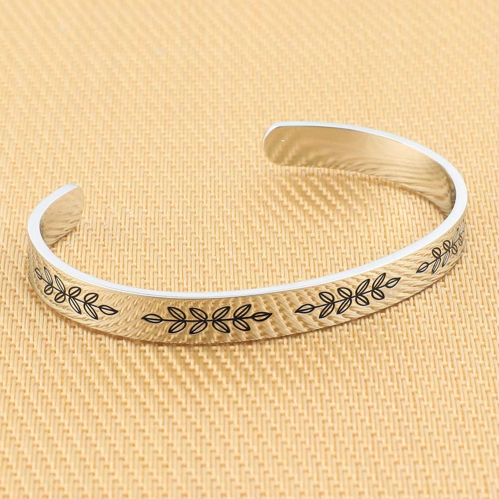 Bracelets for Women Girls, Mantra Bracelet Funny Inspirational Jewelry Gifts for Best Friend, Mom, Daughter, Son, Sister, Niece Birthday Mothers Day Present Come Gift Box