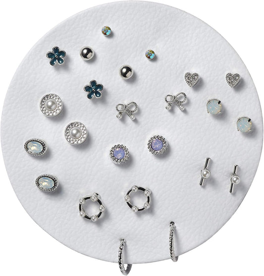 12 Pairs Acrylic Stud Set Earrings for Women, Diverse Colorful Hypoallergenic Fashion Jewelry for Special Moments Christmas Valentines Mother'S Day Gift