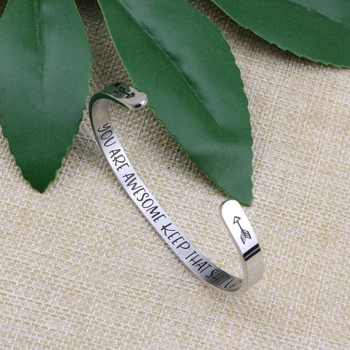 Bracelets for Women Birthday Graduation Christmas Anniversary Silver Rose Gold Cuff Bracelets Jewelry Gifts for Women