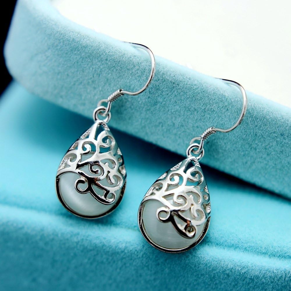 "Wishing Tree" 925 Sterling Silver Filigree Drop Dangle Earrings for Women