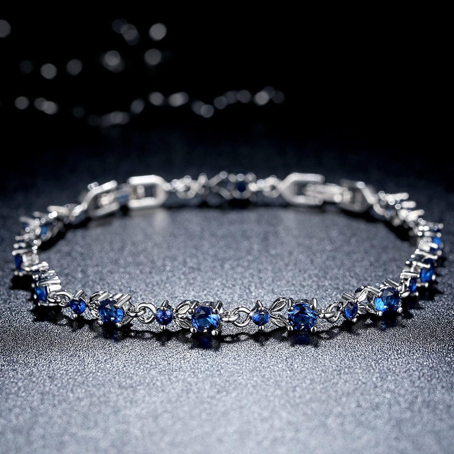 White Gold Plated 3Mm CZ Classic Tennis Wedding Bracelets for Brides Cubic Zirconia| White Gold Bracelets for Women | Size 6.5-8 Inch