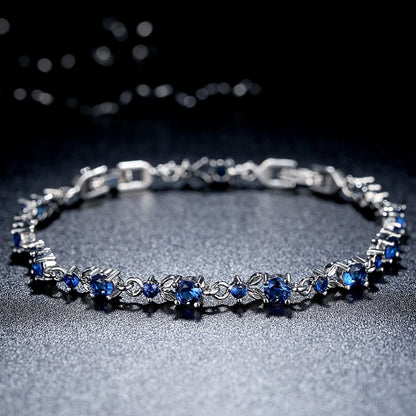 White Gold Plated 3Mm CZ Classic Tennis Wedding Bracelets for Brides Cubic Zirconia| White Gold Bracelets for Women | Size 6.5-8 Inch