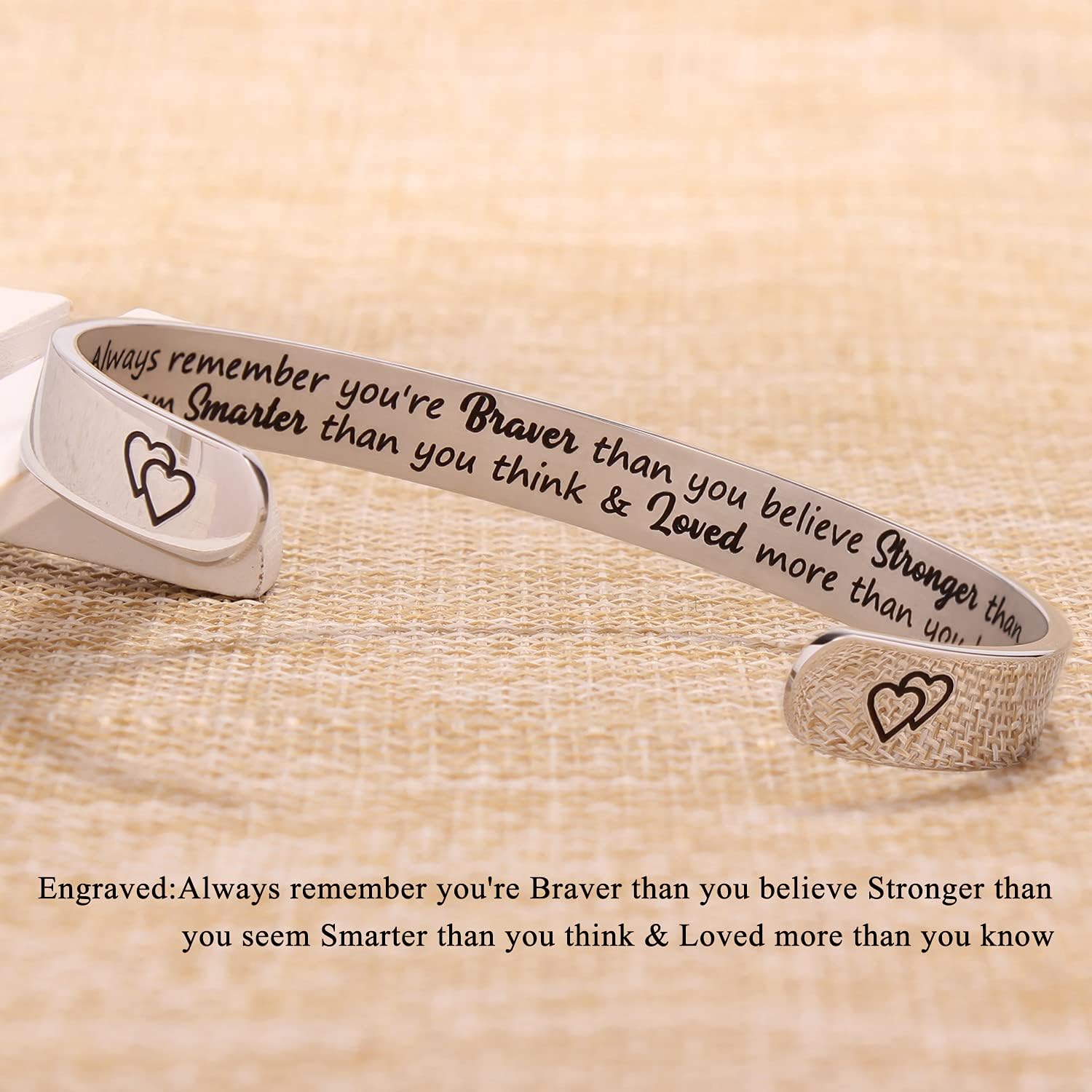 Bracelets for Women Mothers Day Bracelet Gifts from Daughter Inspirational Gifts for Women Graduation Gifts for Her Motivational Birthday Cuff Bangle Friendship Personalized Mantra Jewelry…